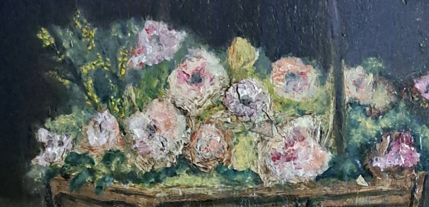 Painting - Oil on cardboard, Still life - 1905, French school + impressionism
