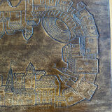 Coffee table wood and ceramic Alain Guyot