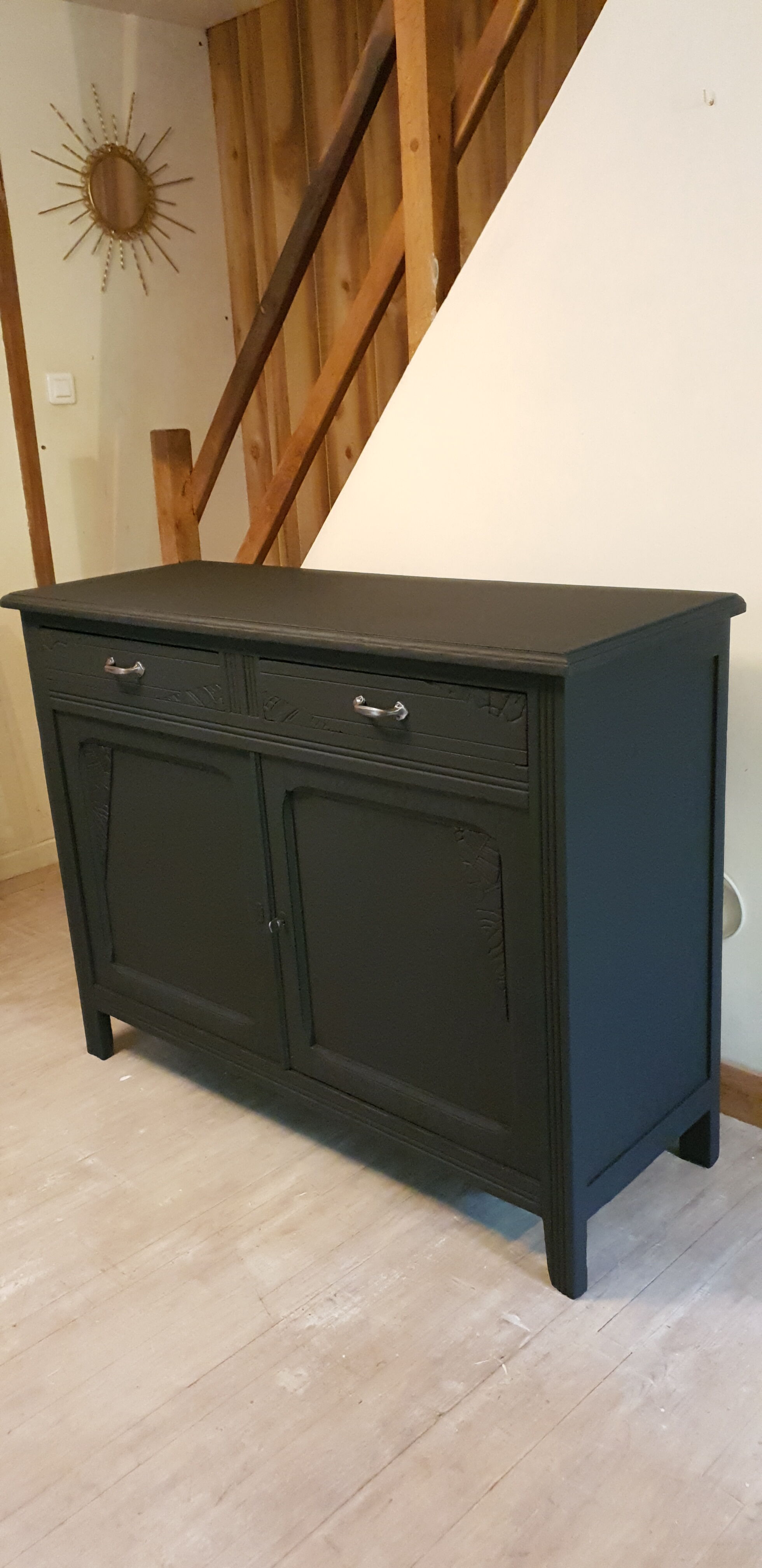 Black art deco buffet