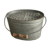 Old zinc stud, fisherman's live bucket