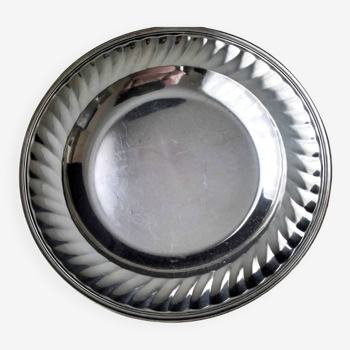 Christofle half-hollow silver metal serving dish