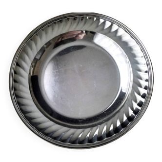 Christofle half-hollow silver metal serving dish