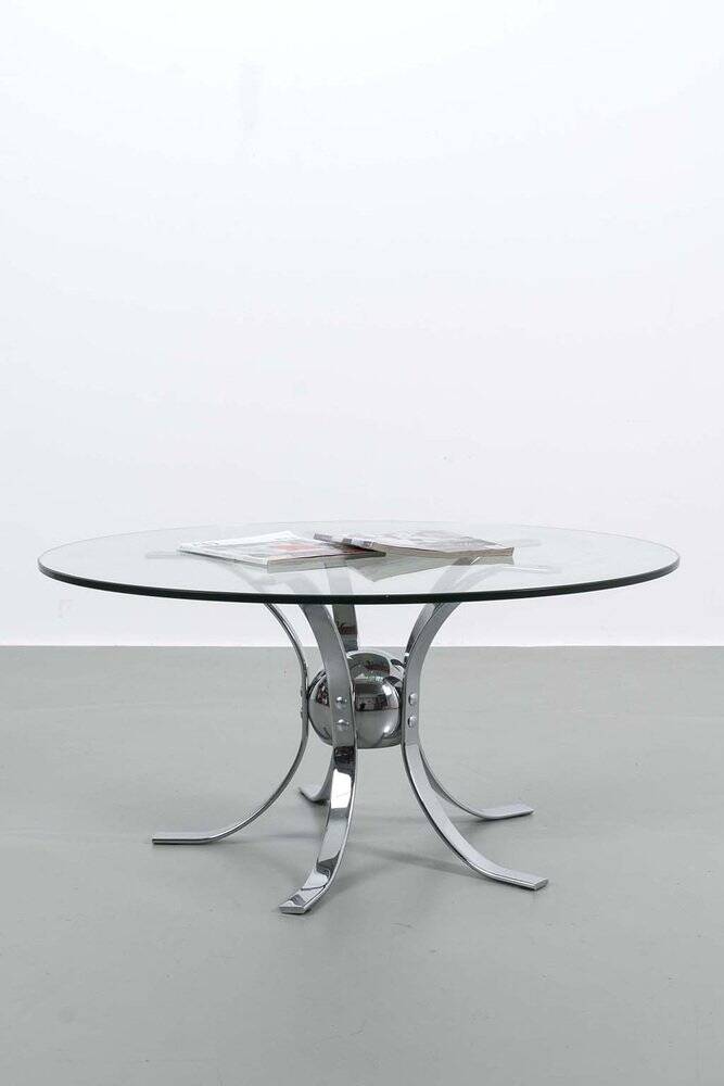 Vintage Chrome Coffee Table