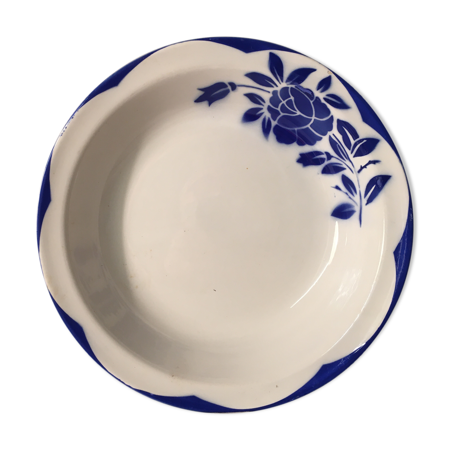 Hollow dish earthenware Sarreguemines Digoin model Corsica