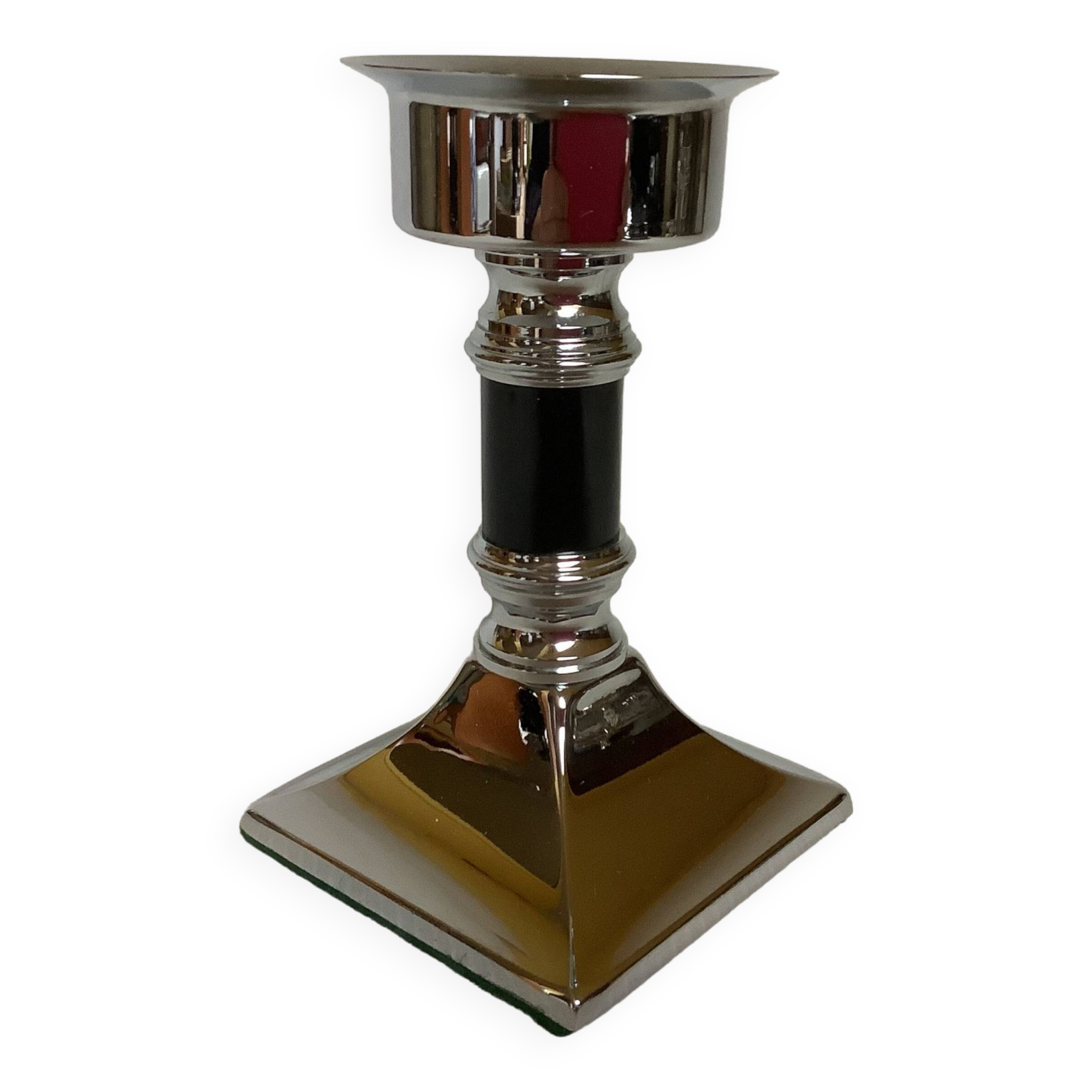 SKS Germany silver and black candlestick