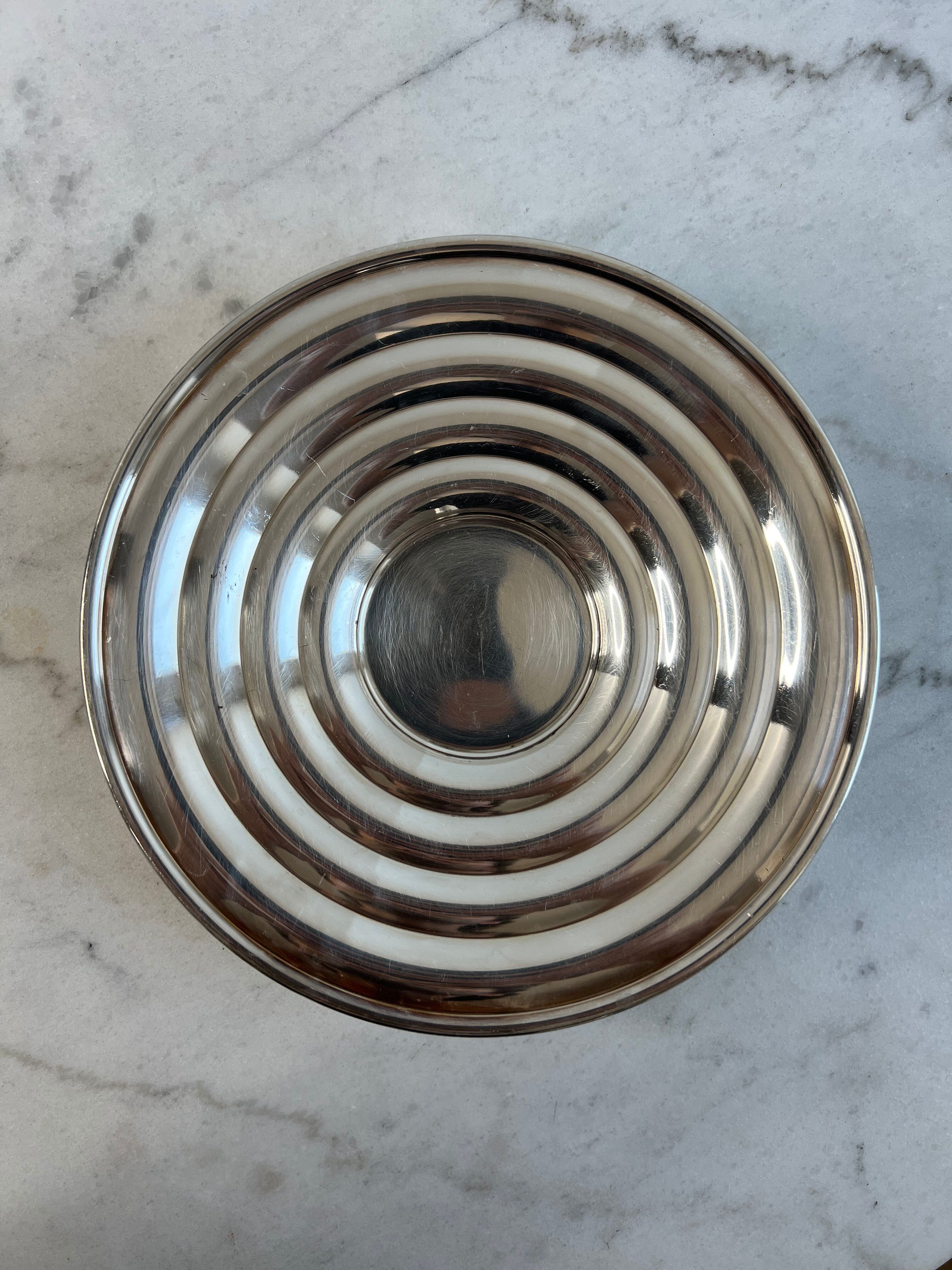 Art Deco silver-plated bowl