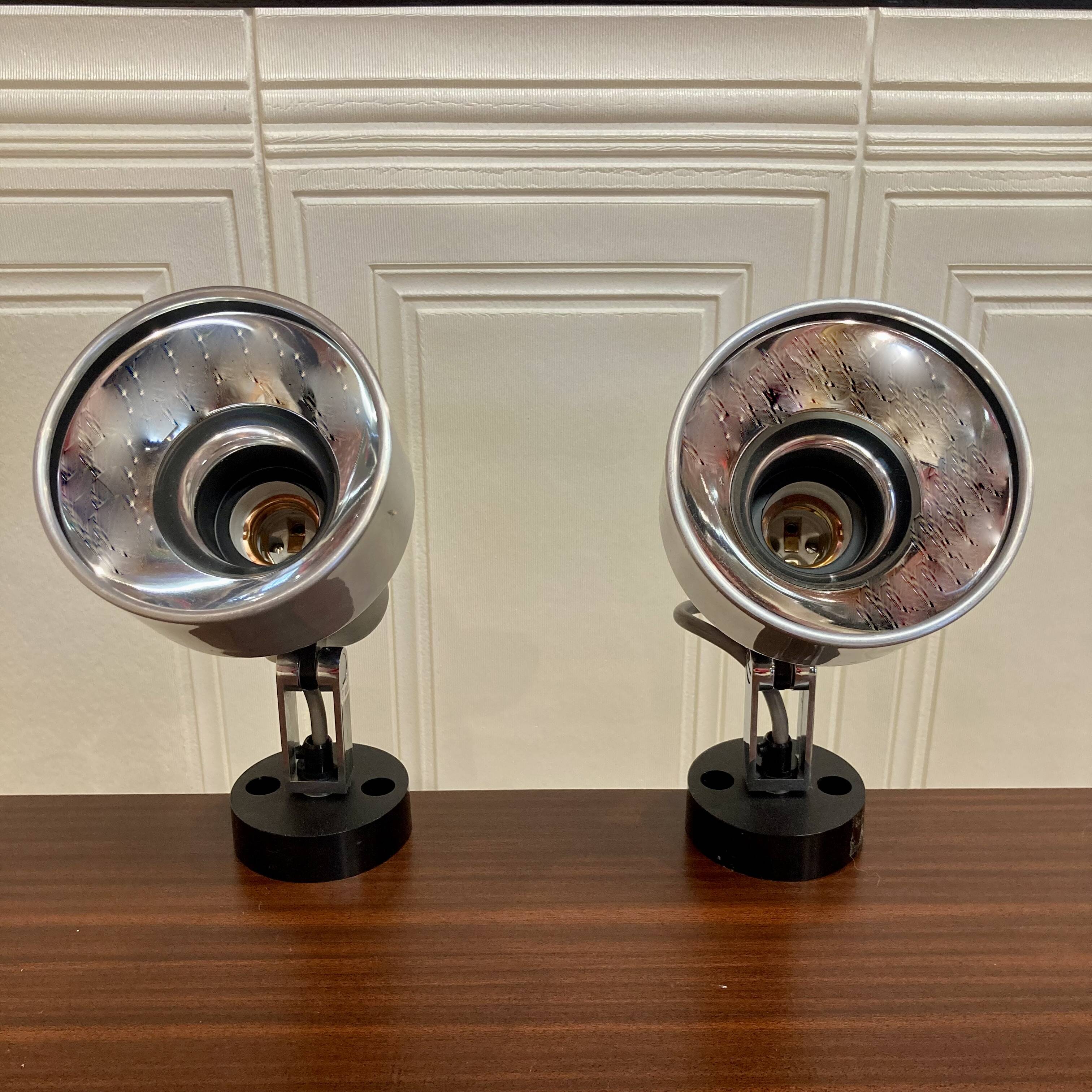 Pair of modular wall lights Scandinavian design 1960.