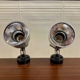 Pair of modular wall lights Scandinavian design 1960.
