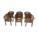 6 chaises ou fauteuils vintage en rotin