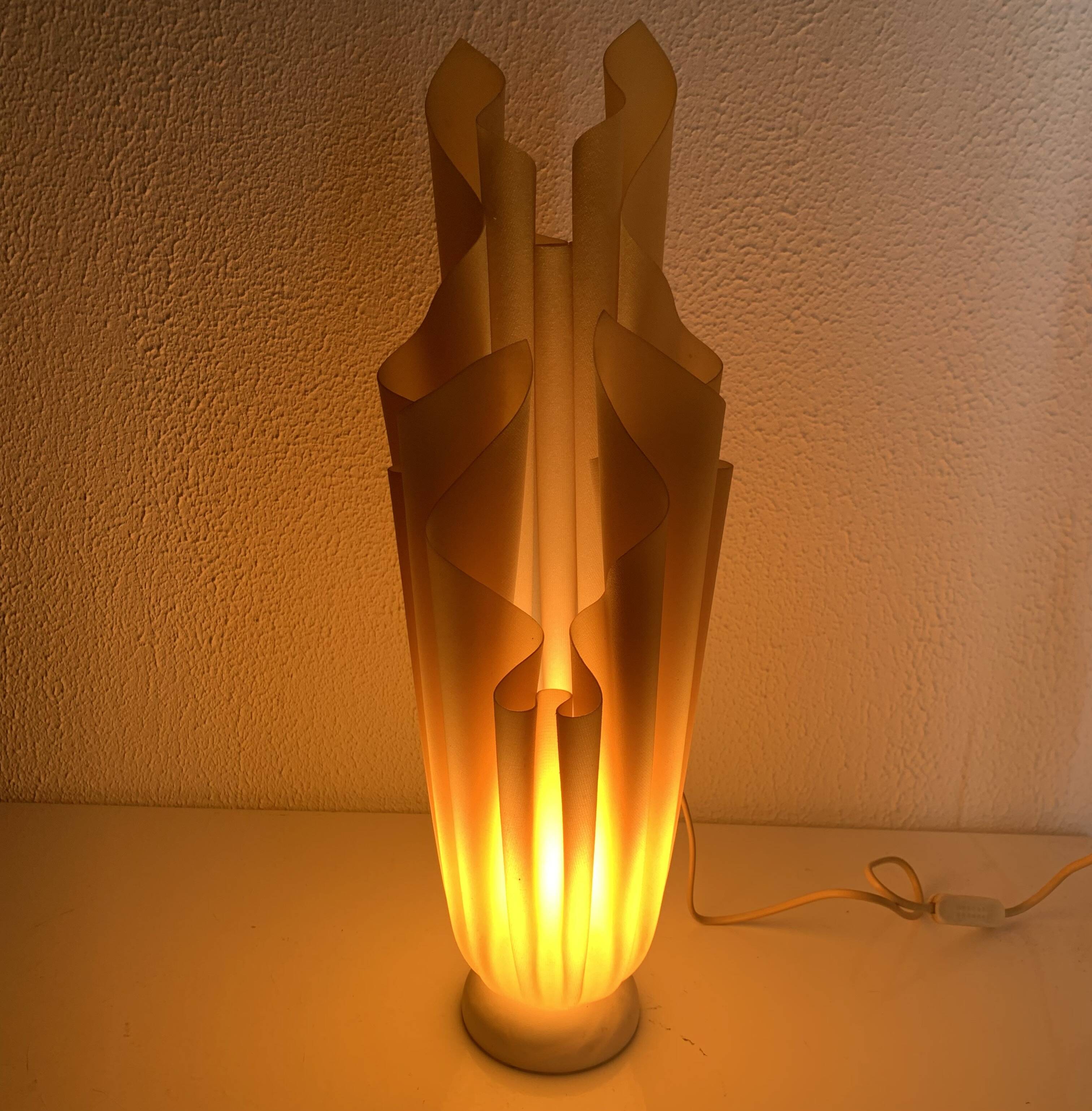 Vintage 1970s table lamp Athéna Georgia Jacob - 56 cm