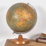 Globe terrestre rotatif vintage (vers 1950)