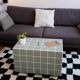 Ceramic coffee table-rectangular-tiles-green-water green-matt-Tile