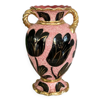 Vase en céramique de vallauris floralia 8.39 carpentras époque milieu xxe