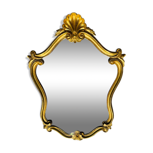 Miroir doré coquille
