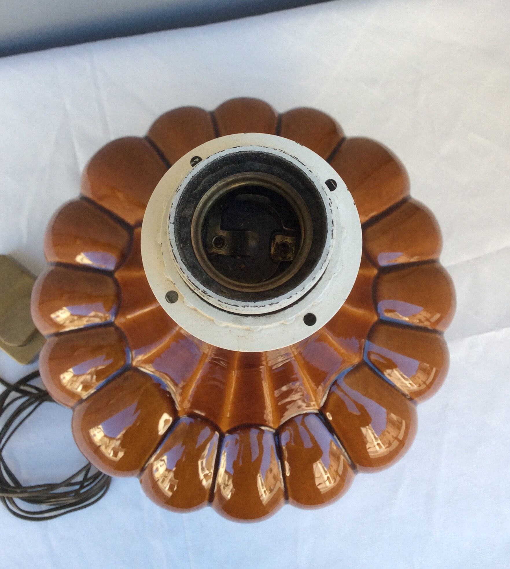 Ceramic lamp foot, 60s