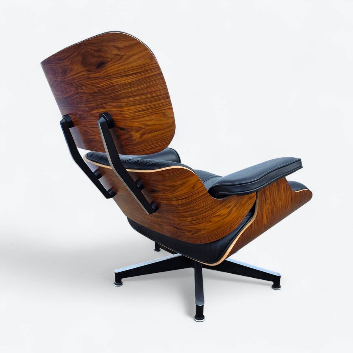 Black & Santos Herman Miller Original Eames Lounge Chair & Ottoman