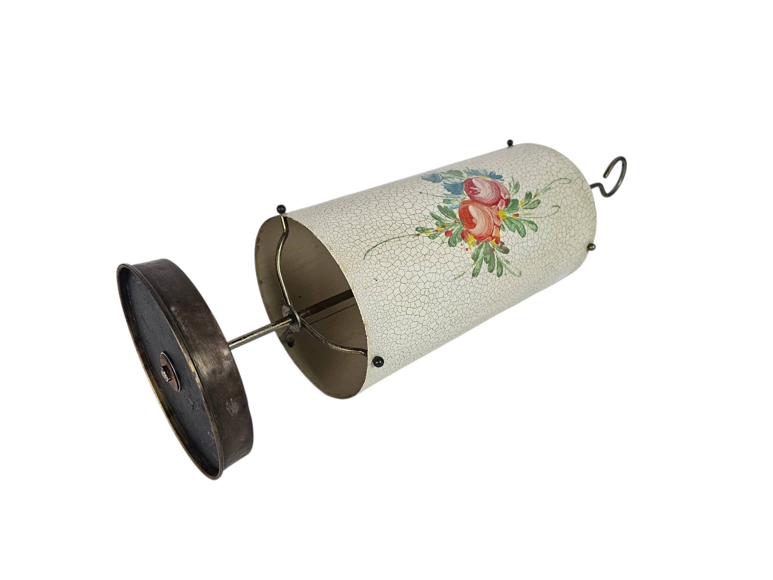 Dutch design - Umbrella bin (or umbrella stand) - hand-painted - enamel