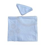 White old tablecloth and towels