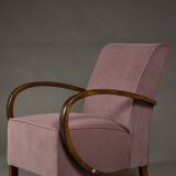 Art Deco Club Armchair, Fully Restored, Poland, 1930s