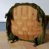 Chair padded green toad