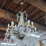 Chandelier with pendants 18 bulbs