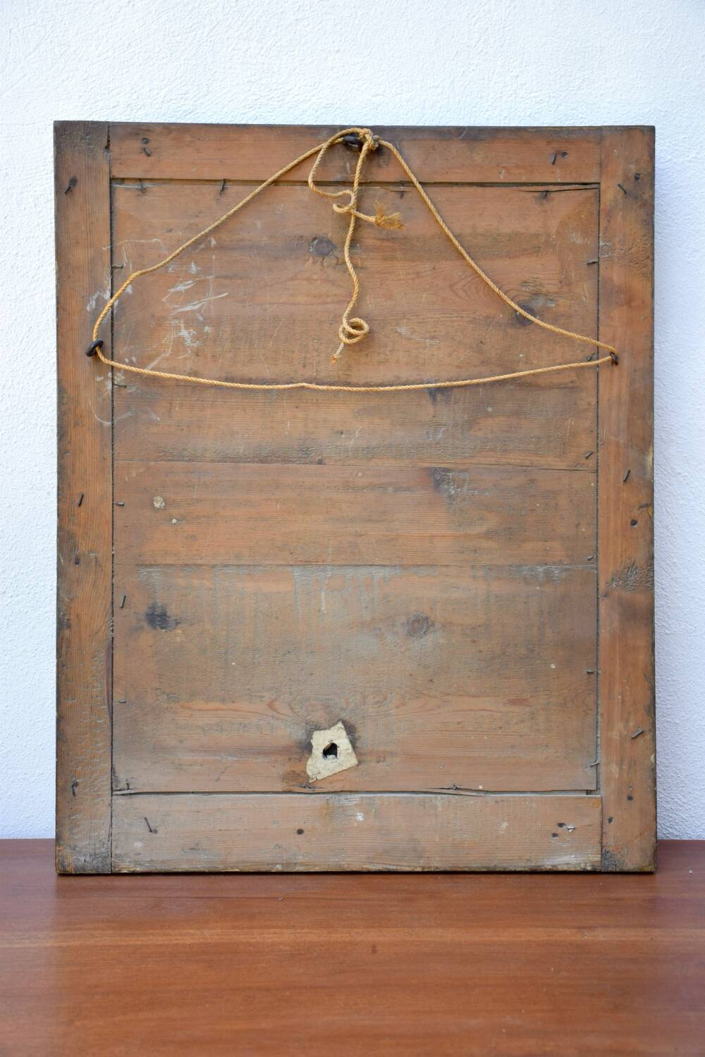 Antique mirror with gilded moldings