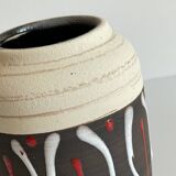 Vase artisanal ceramic 1950s