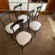 Suite of 5 Chiavari chairs in blackened walnut, Giuseppe Gaetano Descalzi - 19th century