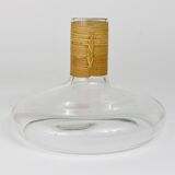 Vase or decanter by Carl Aubock with wicker top, mid-century, Austria, 1950s.