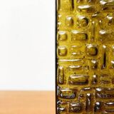 Brutalist bubble glass vase from the German space age mid-century by Emil Funke for Gral, 1960s.