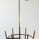 Umbrella door 50s black metal and brass