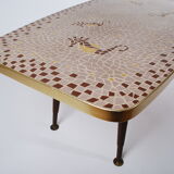 Mosaic of the 1950s coffee table