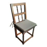 Set of 6 antique hazelwood chairs, 17th–18th century