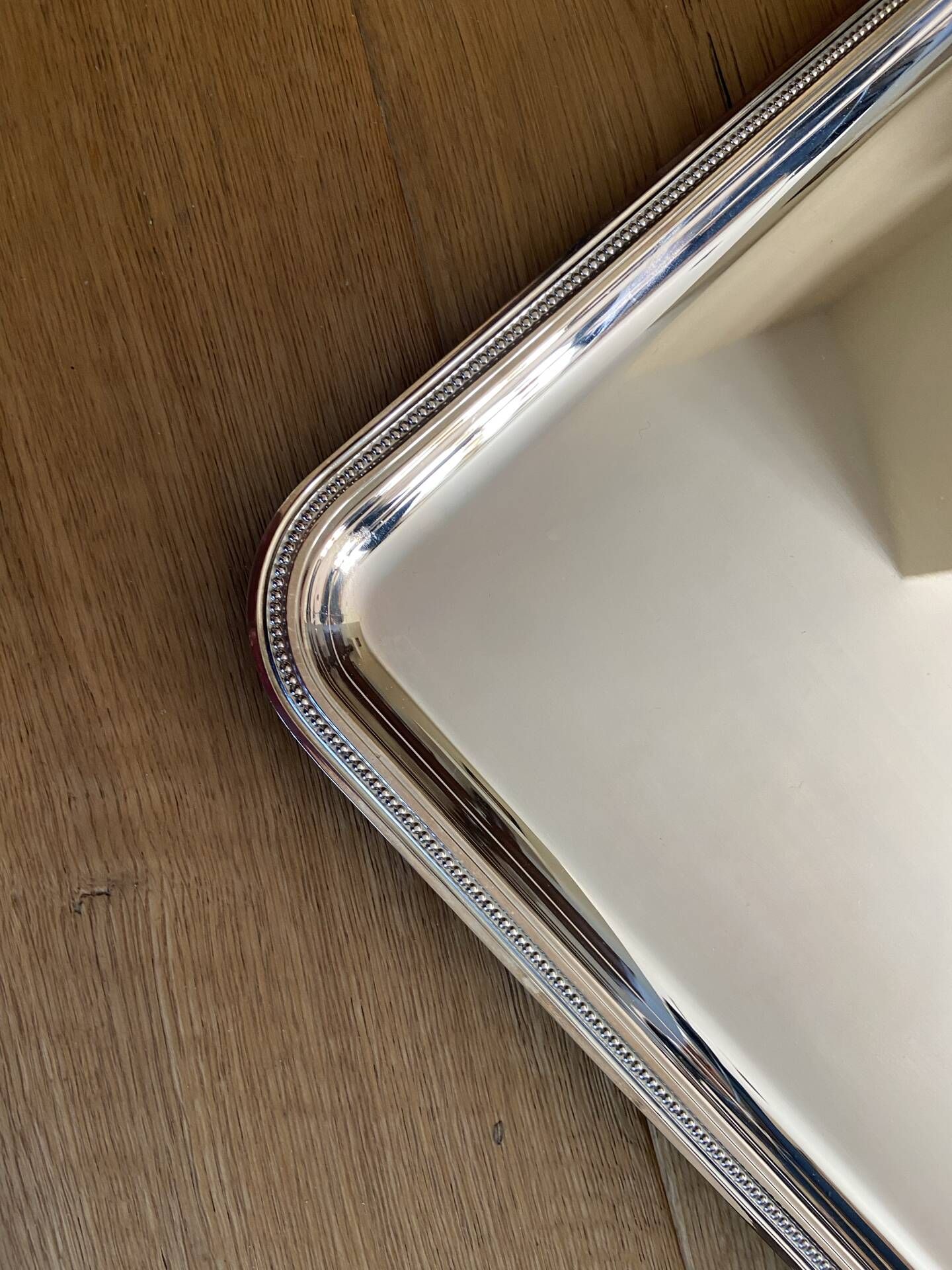 Silver-plated metal tray Christofle