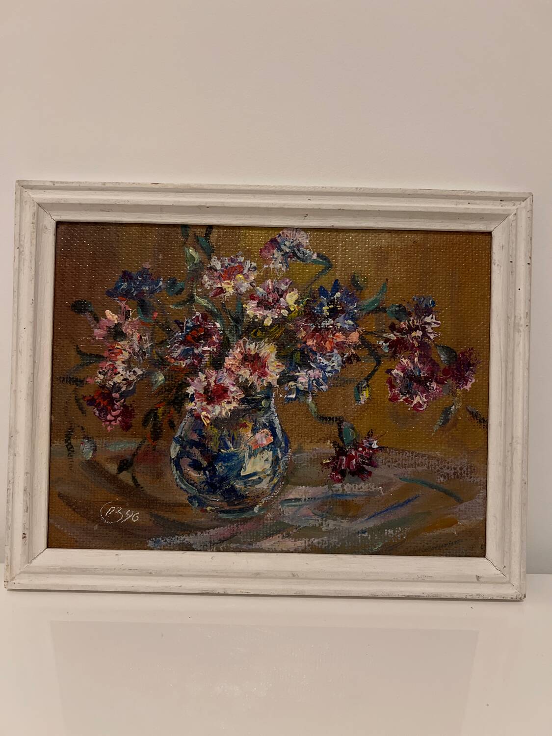 Peinture  huile  nature morte