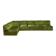 Midcentury modular sofa vintage 'Green velvet spirit'