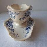 Saucière modèle Aramis de Longchamp. Terre de fer bleu