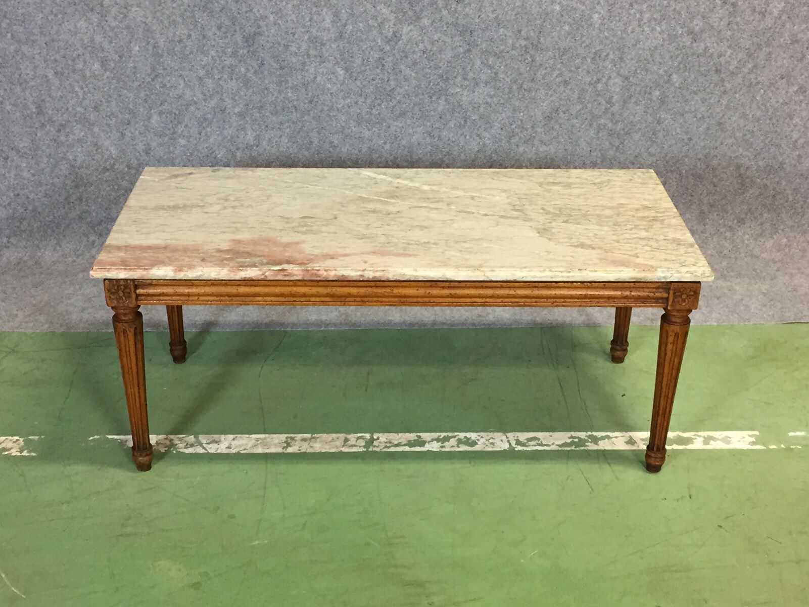 Marble top coffee table