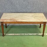 Marble top coffee table
