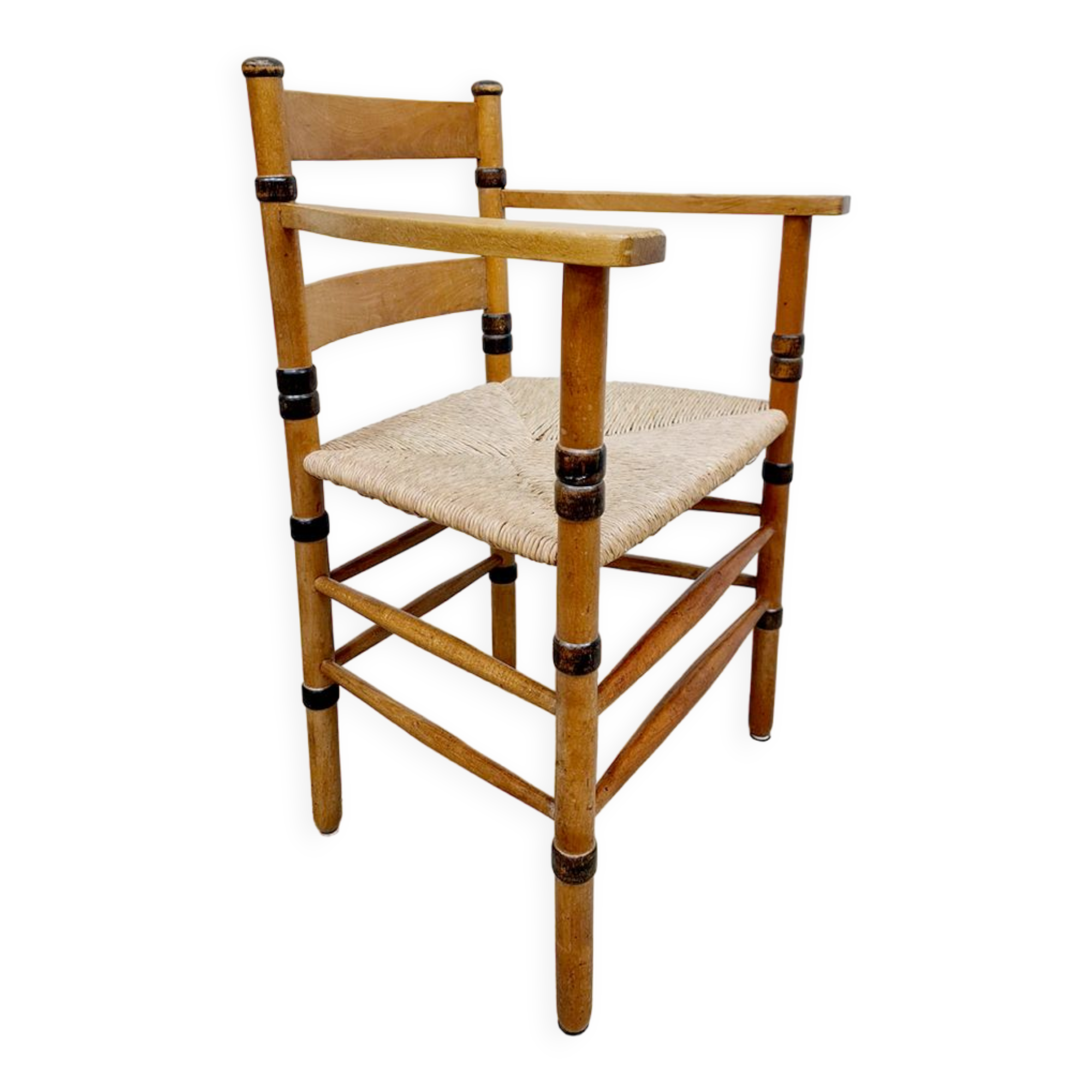 Art Deco rush armchair