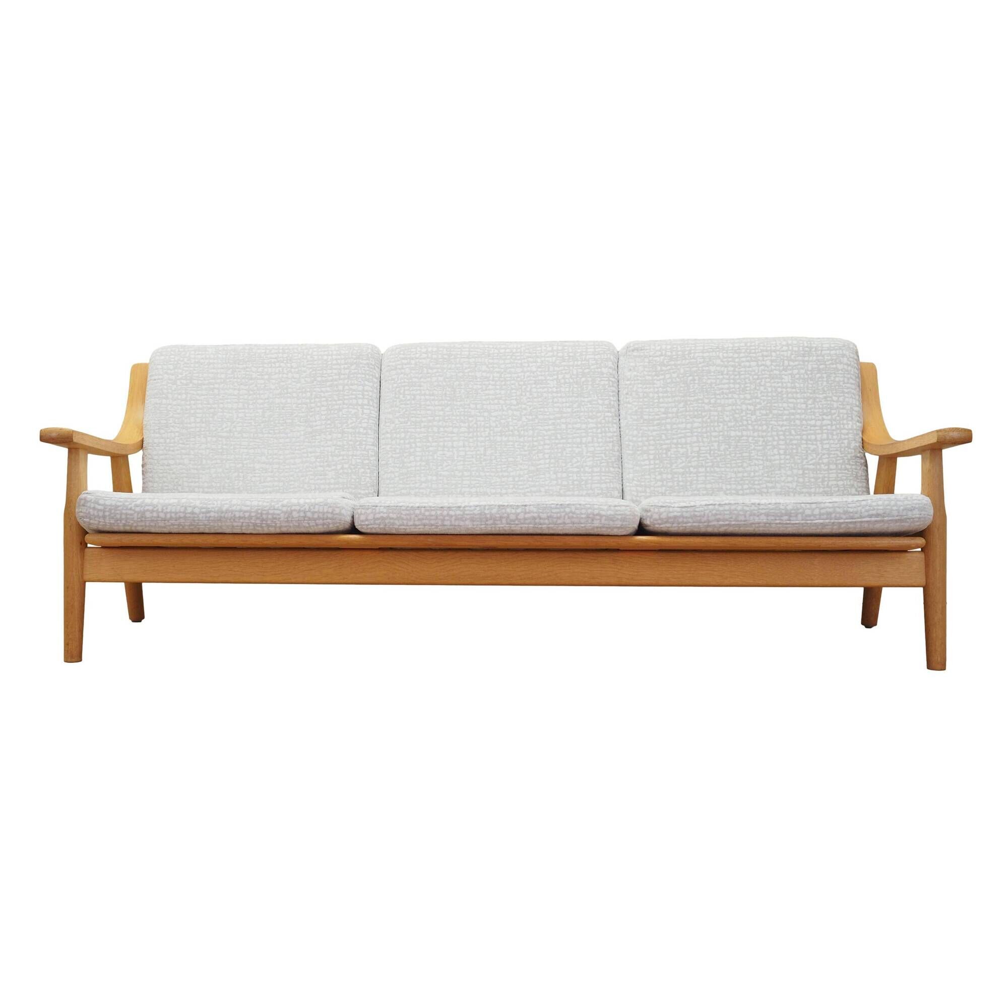 Canapé en chêne, design danois, années 1960, designer : Hans J. Wegner, fabricant : Get