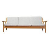Canapé en chêne, design danois, années 1960, designer : Hans J. Wegner, fabricant : Get