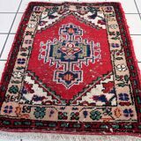 Tapis Vintage Hamadan en Laine (65cm x 89cm), Années 1970