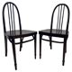 Pair of Secession chairs Josef Hoffmann no.637 Ex. by Thonet