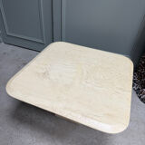 Table basse en travertin vintage