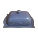 Butter maker in blue ceramic fish pattern