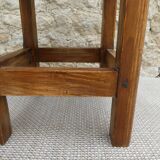 Solid wood stool