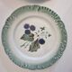 2 plates slip f.f pexonne in opaque porcelain