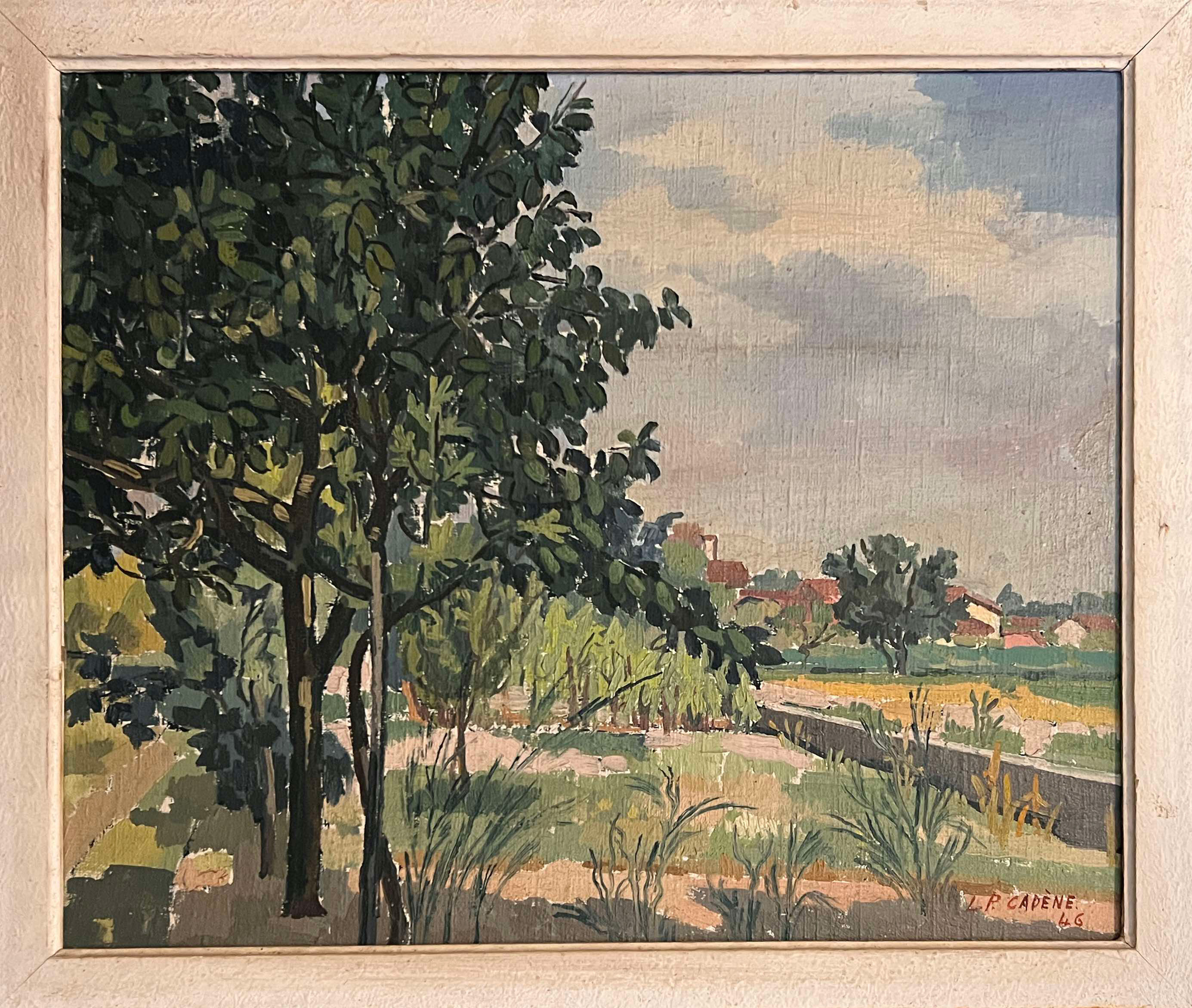 Oil on canvas by lucien pierre cadene