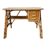 Vintage rattan desk